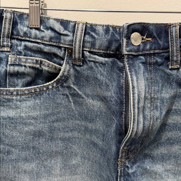 Zara Indigo Denim high rise shorts - Picture 3 of 5